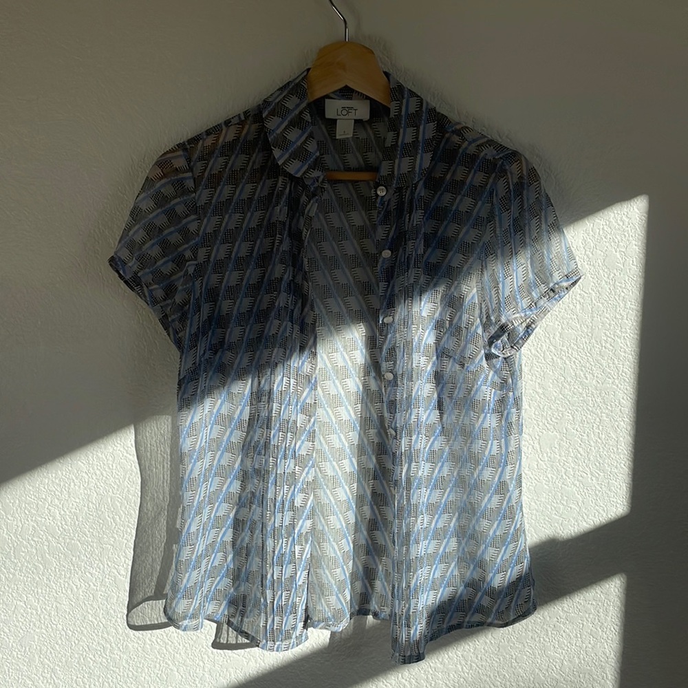 ✨5 FOR $25✨ loft vintage short sleeve button-down